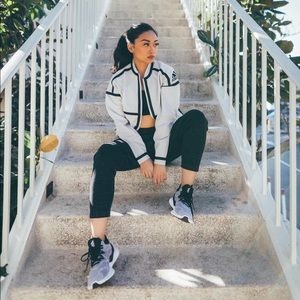 EUC Adidas ZNE Reversible Grey Bomber Jacket | Women’s Small